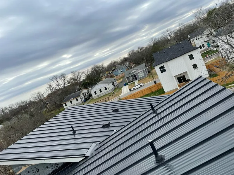 Standing seam metal roof panels with vents for Skylight Repair in Lemon Hill